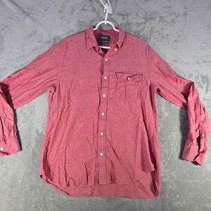 Bonobos Slim Fit Button Down Shirt Long Sleeve Casual Red Size‎ L